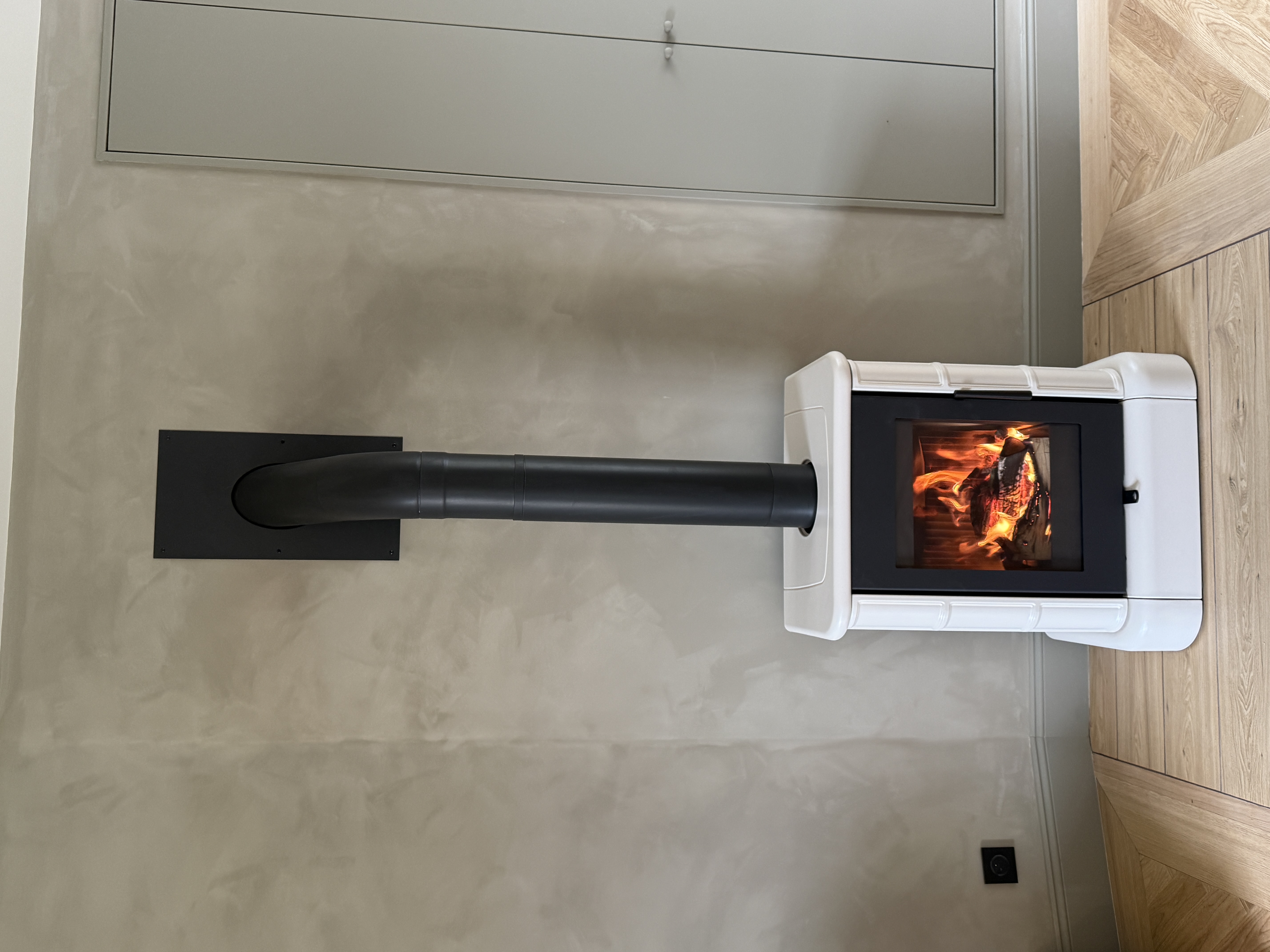 Pose d'un poêle à bois Siena N 01